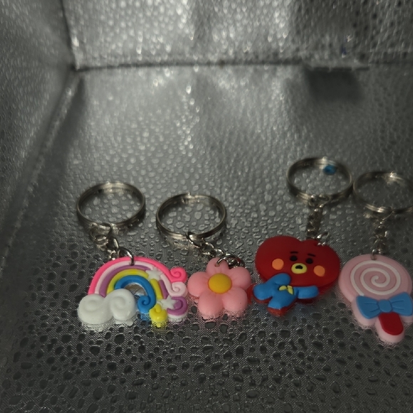 Colorful Cartoon Keychain Set - Picture 2 of 5